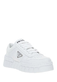 Perforated Leather Sneakers - White.