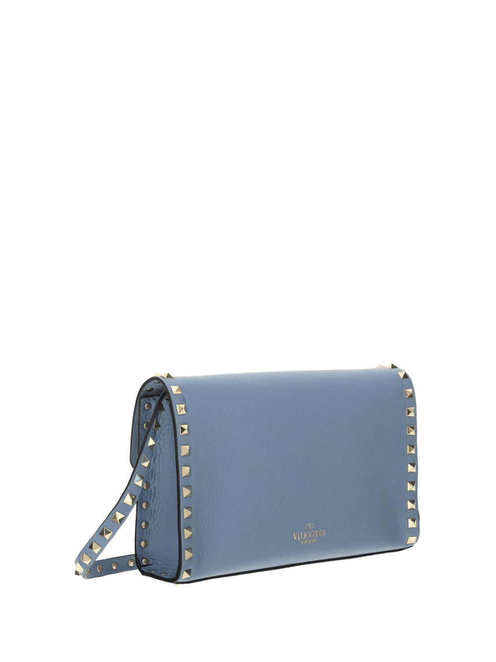 Small Rockstud Grainy Calfskin Crossbody Bag - Niagara.
