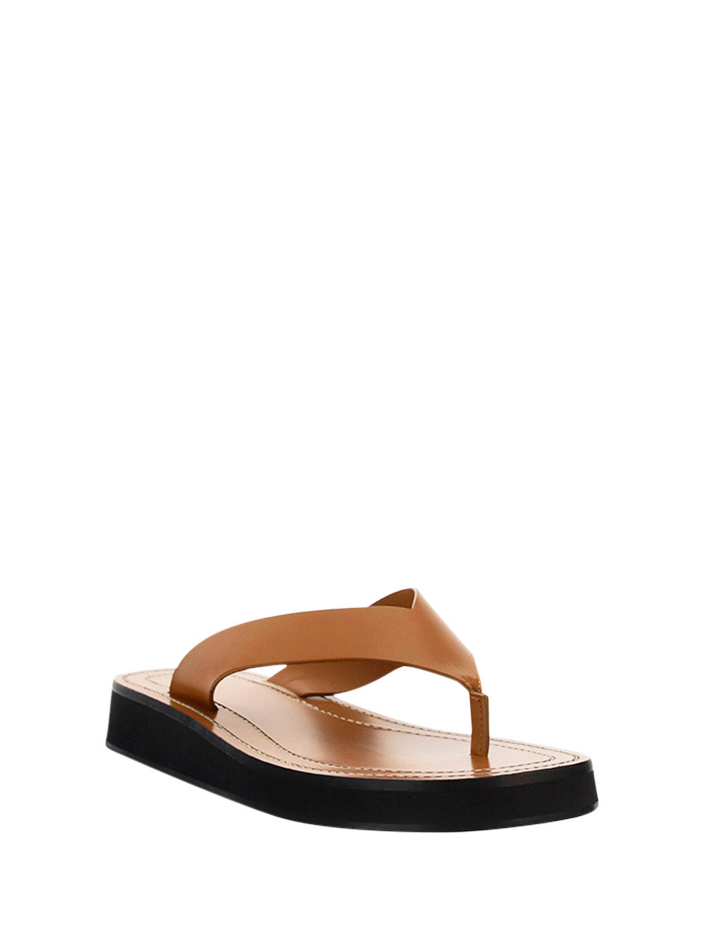 Ginza Leather Sandals - Tan