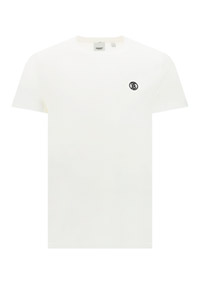 Monogram Motif Cotton T-shirt - White