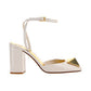 One Stud Pump in Patent Leather 90MM - Light Ivory
