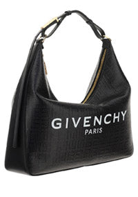 Moon Cut Out bag in 4G Coated Canvas - Black