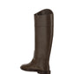 FF Karligraphy Motif Boots In Crocodile-Embossed Leather - Brown