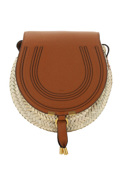 Small Marcie Cross-Body Basket - Brown