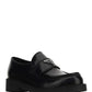 Brushed Leather Loafers - Black