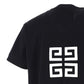 4G Embroidered Oversized T-Shirt - Black.