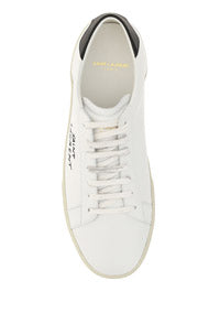 Court Classic SL/06 Embroidered Sneakers in Leather - Optic White.
