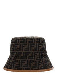 FF Fabric Bucket Hat - Brown