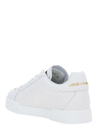 Calfskin Nappa Portofino Sneakers - White