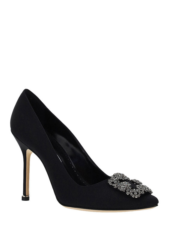 Hangisi 105 Velvet Pumps - Black