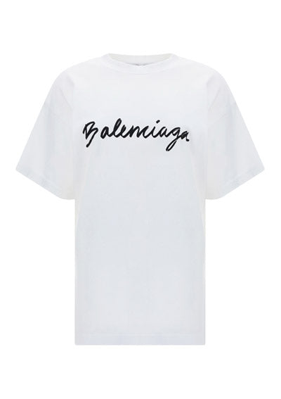 Logo Medium Fit T-Shirt - White