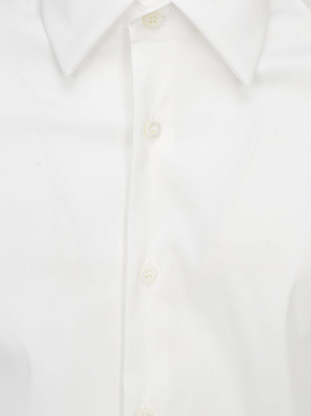 Stretch Poplin Shirt - White