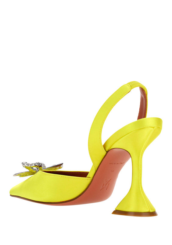 Rosie Sling Satin Pump - Yellow