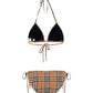 Vintage Check Triangle Bikini - Archive Beige