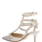Rockstud  Pumps with Tonal Studs - White