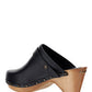 Titya Leather Clogs - Black