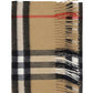 The Classic Check Cashmere Scarf - Archive Beige
