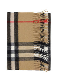The Classic Check Cashmere Scarf - Archive Beige
