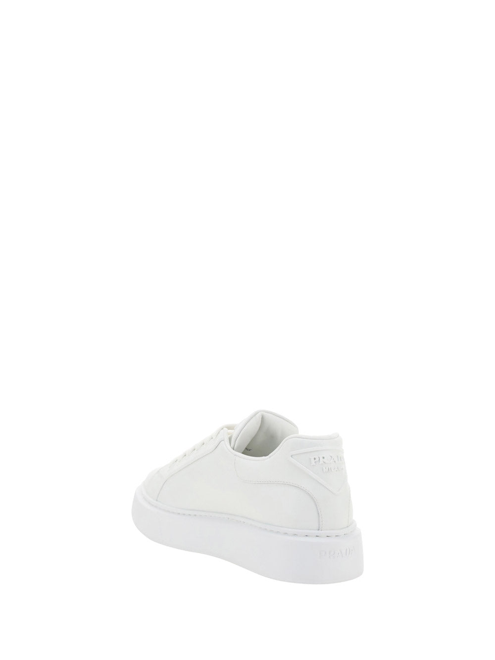 Prada Macro Leather Sneakers - White.