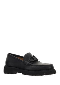 Moccasin With Gancini Ornament - Black