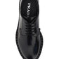 Brushed-Leather Derby Shoes - Black