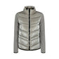 Padded Wool Cardigan - Silver