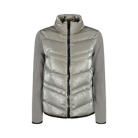 Padded Wool Cardigan - Silver