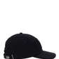 Monogram Motif Cotton Gabardine Baseball Cap - Black