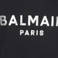 Cotton T-shirt With Paris Logo Print - Black / Silver