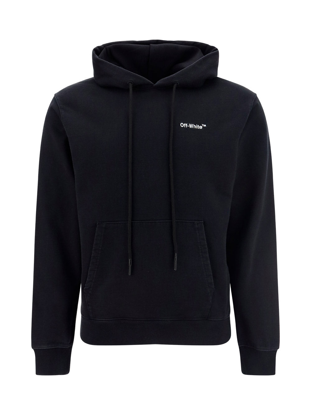 Helvetica Slim Hoodie - Black