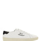 Court Classic SL/06 Embroidered Sneakers in Leather - Optic White.