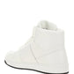 Leather High-Top Sneakers - White