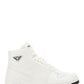 Leather High-Top Sneakers - White