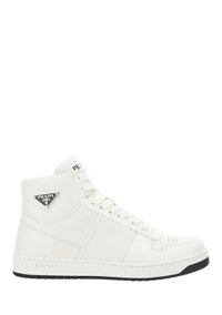 Leather High-Top Sneakers - White