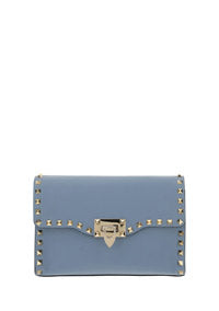 Small Rockstud Grainy Calfskin Crossbody Bag - Niagara.