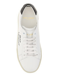 Court Classic SL/06 Embroidered Sneakers in Leather - Optic White