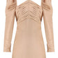 Taffeta Mini Dress -Taupe