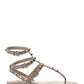 Rockstud Calfskin Flat Flip-Flop Sandal - Poudre