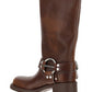 Buckled Knee-high Boots - Brown