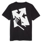 Hand Arrow Slim Fit Cotton Graphic Tee - Black/White