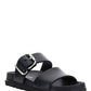 Strap Sandal with Buckle - Black