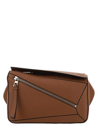 Small Puzzle Bumbag in Classic Calfskin - Tan
