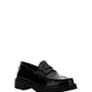 Le Loafer Chunky Monogram Penny Slipper in Smooth Leather - Black