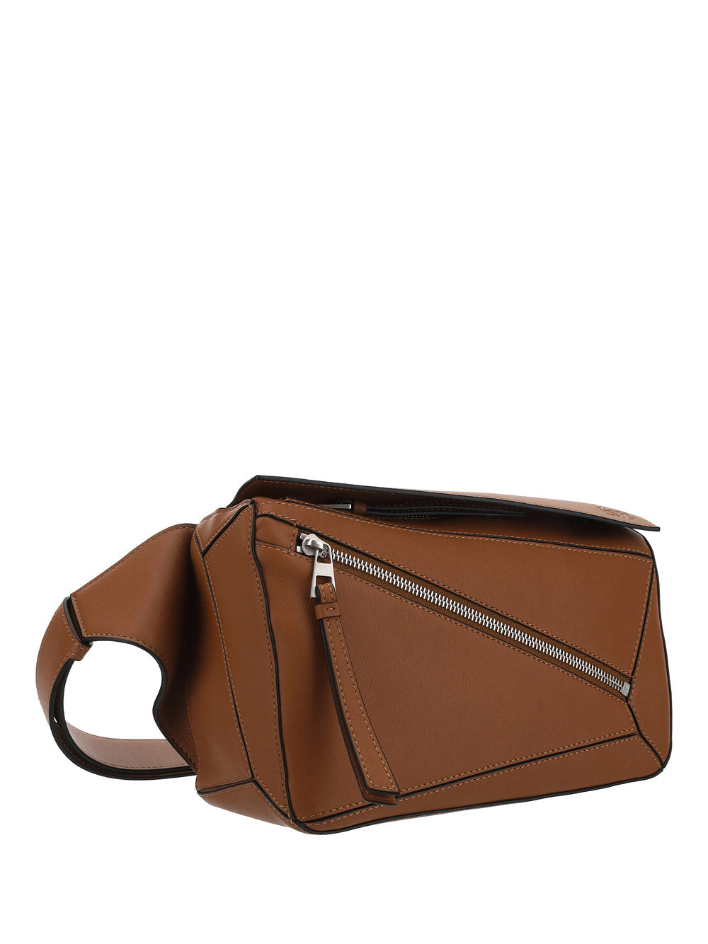 Small Puzzle Bumbag in Classic Calfskin - Tan