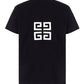 4G Embroidered Oversized T-Shirt - Black.