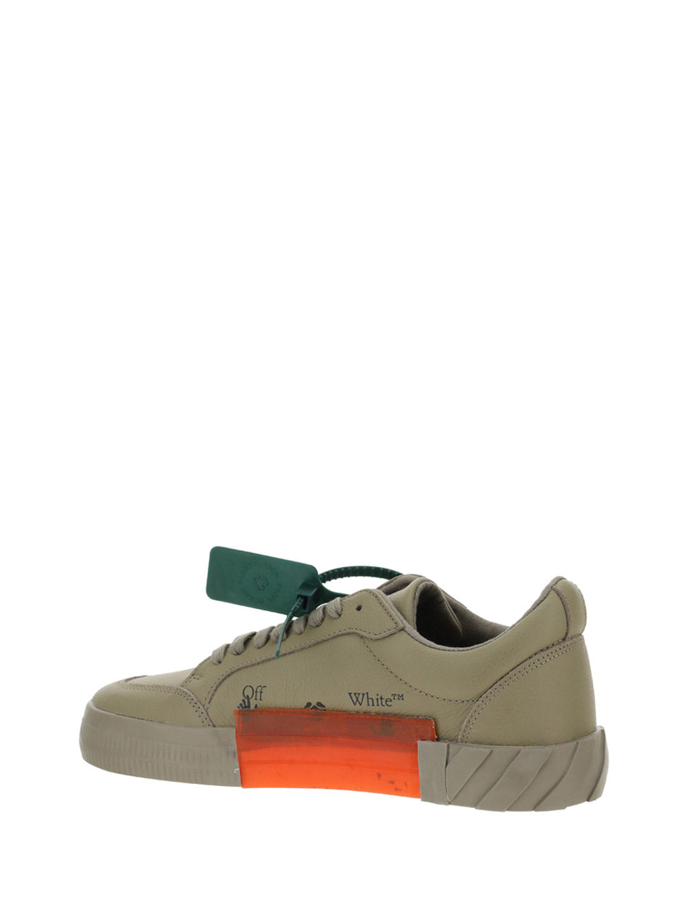 Low Vulcanized Calf Leather Sneakers - Military Green