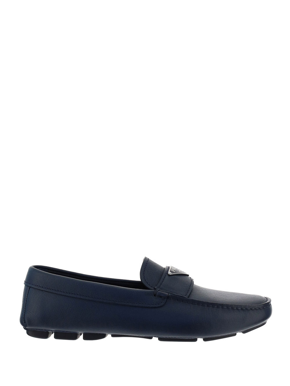 Saffiano Leather Loafers - Baltic Blue