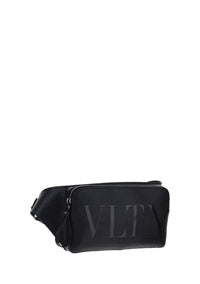 VLTN Leather Belt Bag - Black