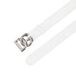 Belt with DG logo buckle - White