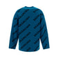 Allover Logo Knit Sweater - Petrol Blue